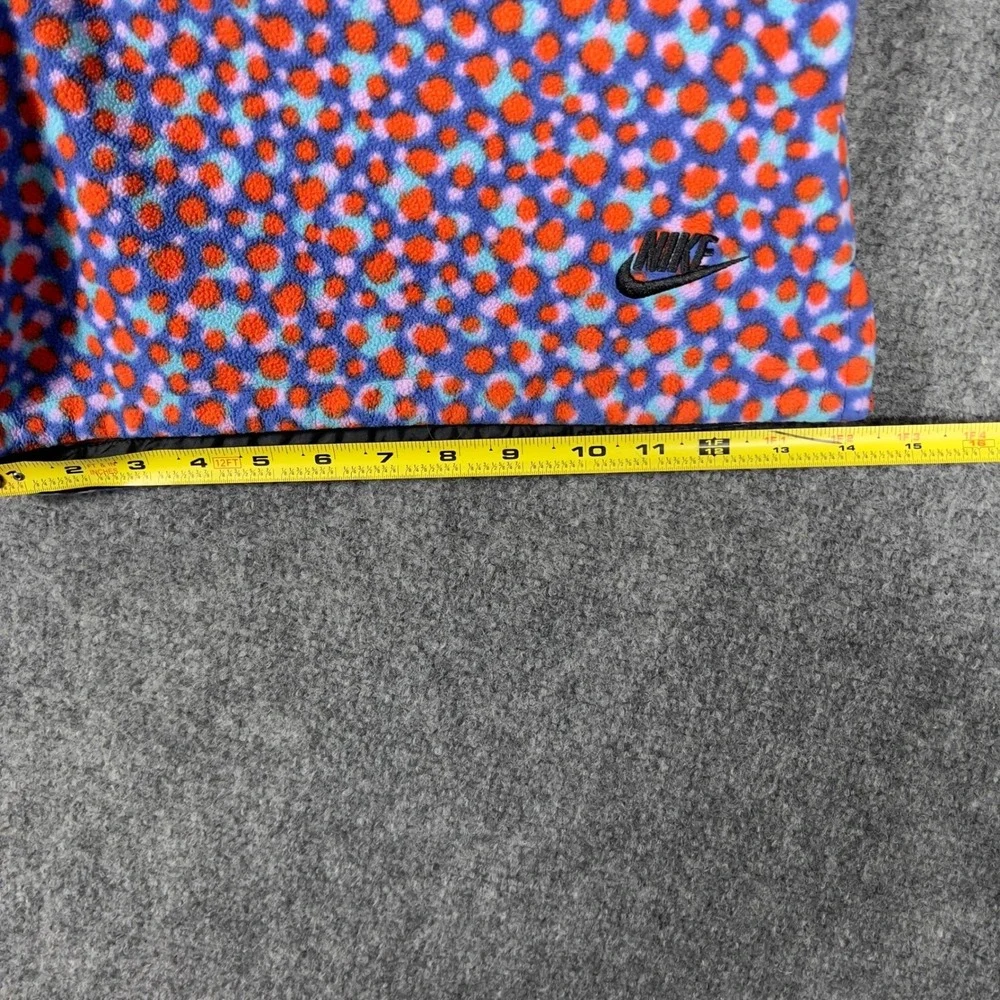 Nike Fleece Shorts Mens XL Blue Orange Polka Dot Sportswear Drawstring